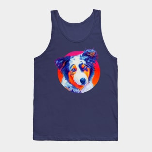 Blue Merle Australian Shepherd Puppy Tank Top